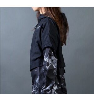 Nike Black Jacket with Silver Logo